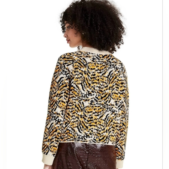 Rachel Comey Animal Print Crewneck Pullover Sweater Size XXS #New - Picture 4 of 5